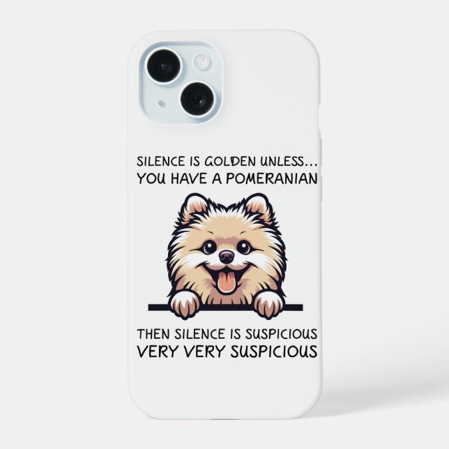 Funny Pomeranian Dog Iphone Case (Back)