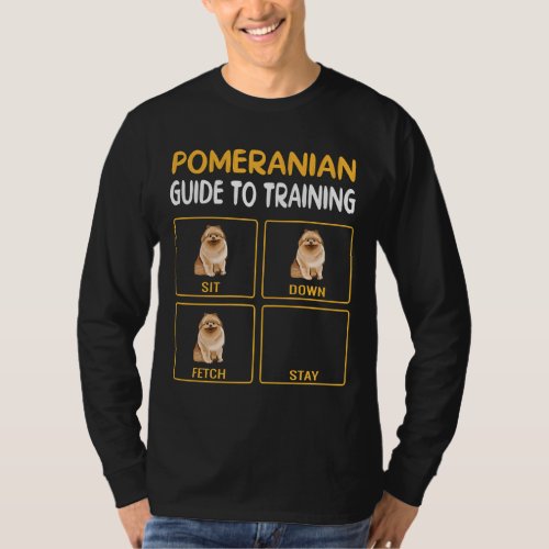 Funny Pomeranian Guide To Training Dog Obedience L T_Shirt
