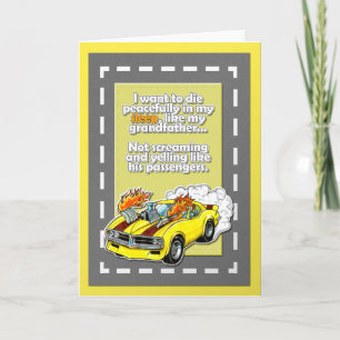 Funny Pontiac Firebird Car Greeting Card