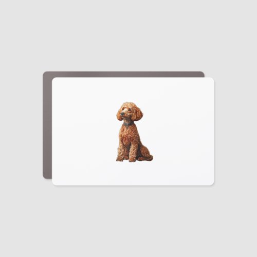 Funny Poodle Animal Lover Dogs Graphic Cute Dog Ow Car Magnet