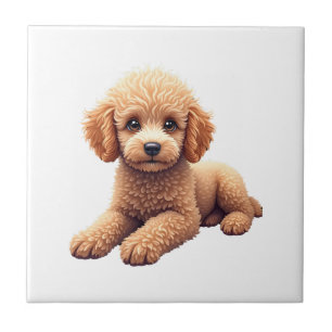 Funny Poodle Animal Lover Dogs Graphic Cute Dog Ow Ceramic Tile