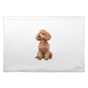 Funny Poodle Animal Lover Dogs Graphic Cute Dog Ow Cloth Placemat