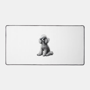 Funny Poodle Animal Lover Dogs Graphic Cute Dog Ow Desk Mat