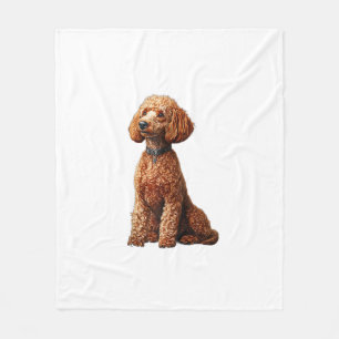 Funny Poodle Animal Lover Dogs Graphic Cute Dog Ow Fleece Blanket