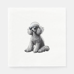 Funny Poodle Animal Lover Dogs Graphic Cute Dog Ow Napkins