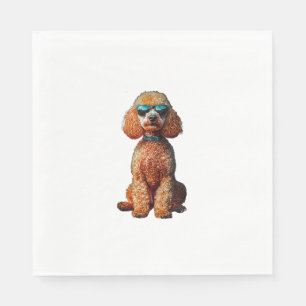 Funny Poodle Animal Lover Dogs Graphic Cute Dog Ow Napkins