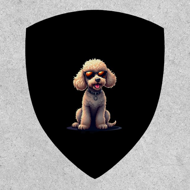 Funny Poodle Animal Lover Dogs Graphic Cute Dog Ow Patch (Front)