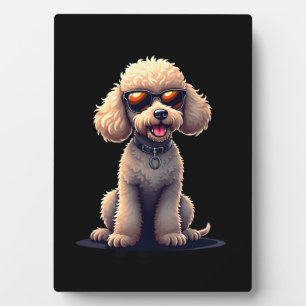 Funny Poodle Animal Lover Dogs Graphic Cute Dog Ow Plaque