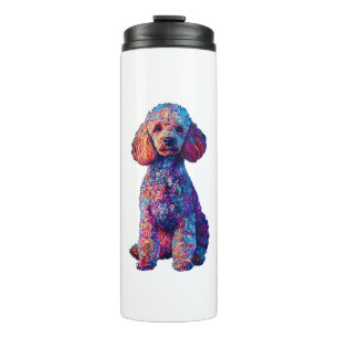 Funny Poodle Animal Lover Dogs Graphic Cute Dog Ow Thermal Tumbler
