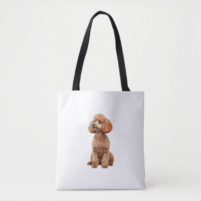 Funny Poodle Animal Lover Dogs Graphic Cute Dog Ow Tote Bag (Front)