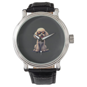 Funny Poodle Animal Lover Dogs Graphic Cute Dog Ow Watch