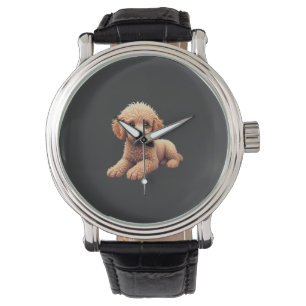 Funny Poodle Animal Lover Dogs Graphic Cute Dog Ow Watch