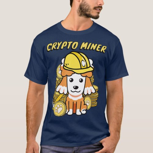 Funny Poodle is a Crypto Miner T_Shirt