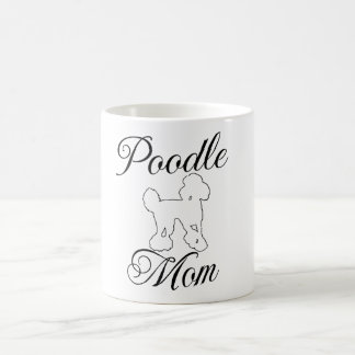 Funny Poodle Mom line art Mug
