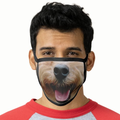 Funny Poodle with Tongue Out Animal Face Mask