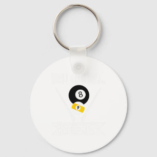 Funny Pool 9 Ball Or 8 Ball Rackem Up Billiards -  Keychain