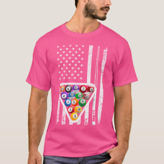 Funny Pool Art For Billiards Player Billiard Lover T-Shirt