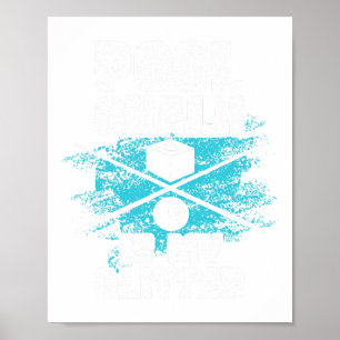 Funny Pool Billiard Pool Sports Table Game Player  Poster