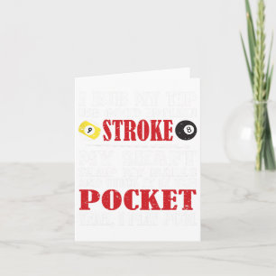 Funny Pool Billiard Tee I Rub My Tip Billiards Gif Card