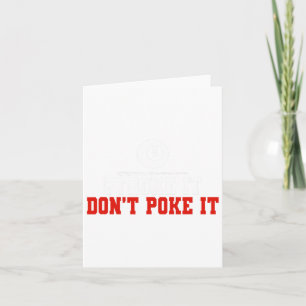 Funny Pool Billiards Stroke It Dont Poke It Card