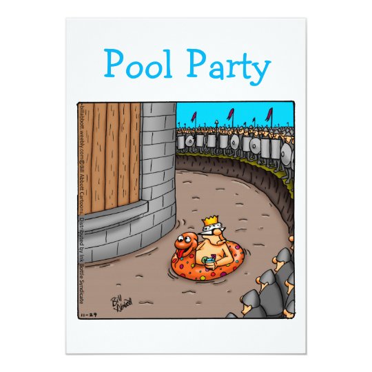 Funny Pool Party Invitation