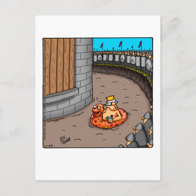 Funny Pool Party Invitations Postcards (Front)