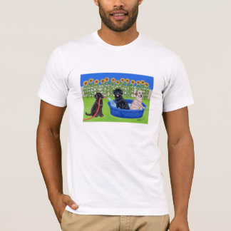 Funny Pool Party Labradors T-Shirt