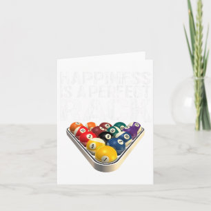 Funny Pool Perfect Rack Billiards Tee Card