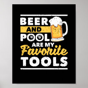 Funny pool player billiards 8 ball billiards poster