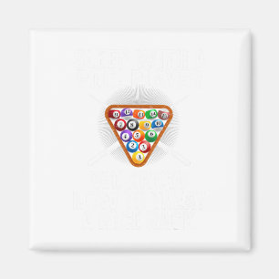 Funny Pool Player Design For Men Women Billiard Po Magnet