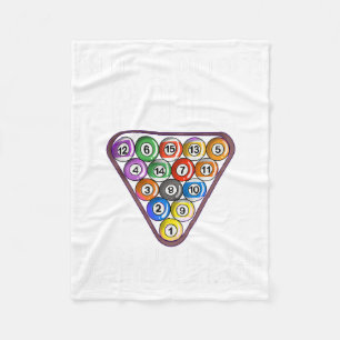 Funny Pool Player Gift For Men Cool Addicted To Bi Fleece Blanket