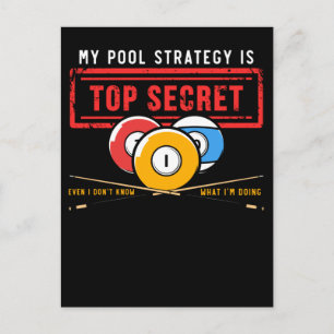Funny Pool Player Joke Billiards Humor Postcard