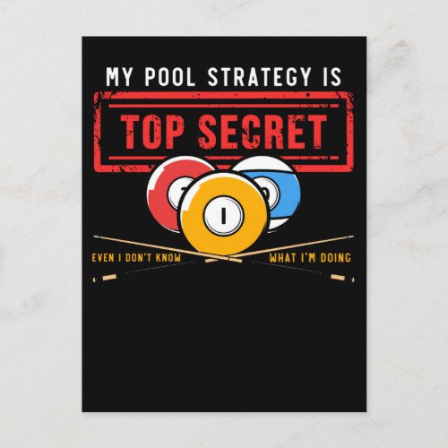 Funny Pool Player Joke Billiards Humor Postcard
