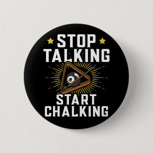Funny Pool Player Quote Billard Sports Button