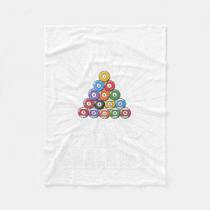 Funny Pool Player Quote Billiard Stop Talking Star Fleece Blanket