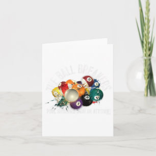 Funny Pool The Ball Breakers Pool With Attitude Card