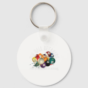 Funny Pool The Ball Breakers Pool With Attitude  Keychain