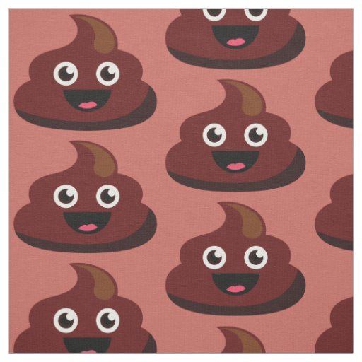 Funny Poop custom color fabric