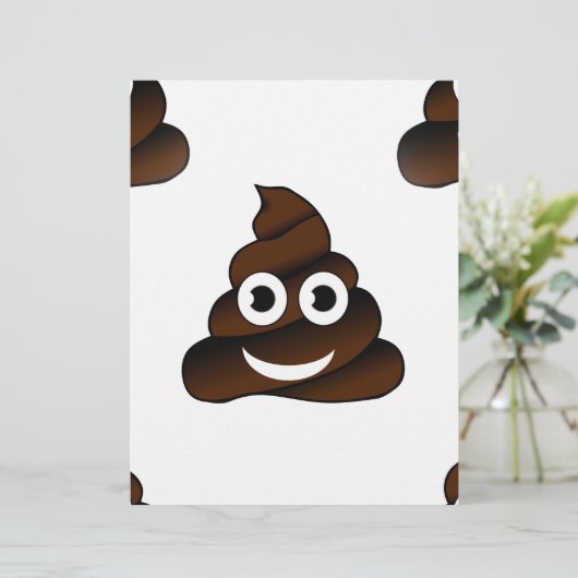 funny poop emoji (Standing Front)