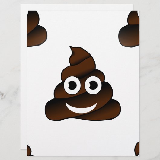 funny poop emoji (Front/Back)