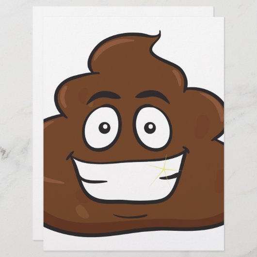 funny poop emoji (Front/Back)
