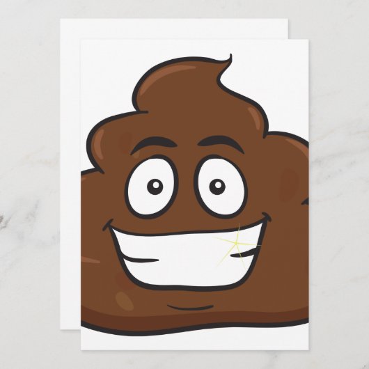 funny poop emoji (Front/Back)