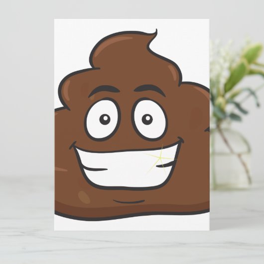 funny poop emoji (Standing Front)