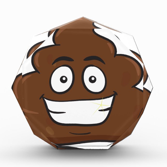 funny poop emoji award (Front)
