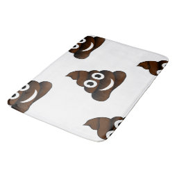Print Pattern Emoji Poop Floor Mat