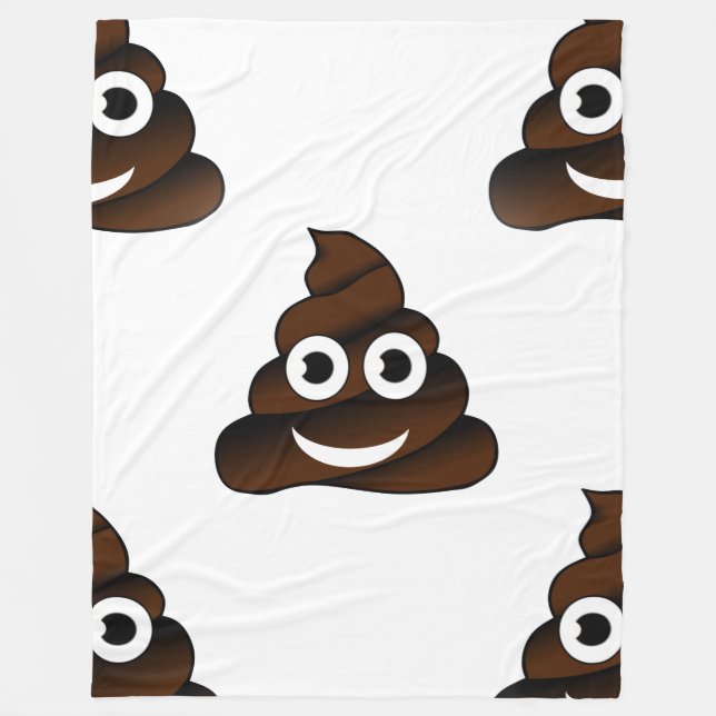 funny poop emoji blanket (Front)