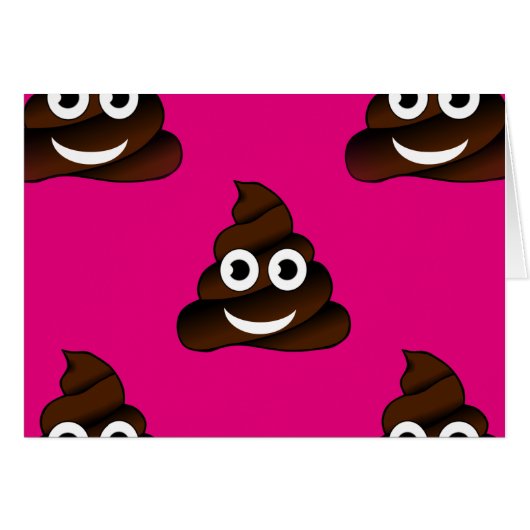 funny poop emoji cards (Front Horizontal)