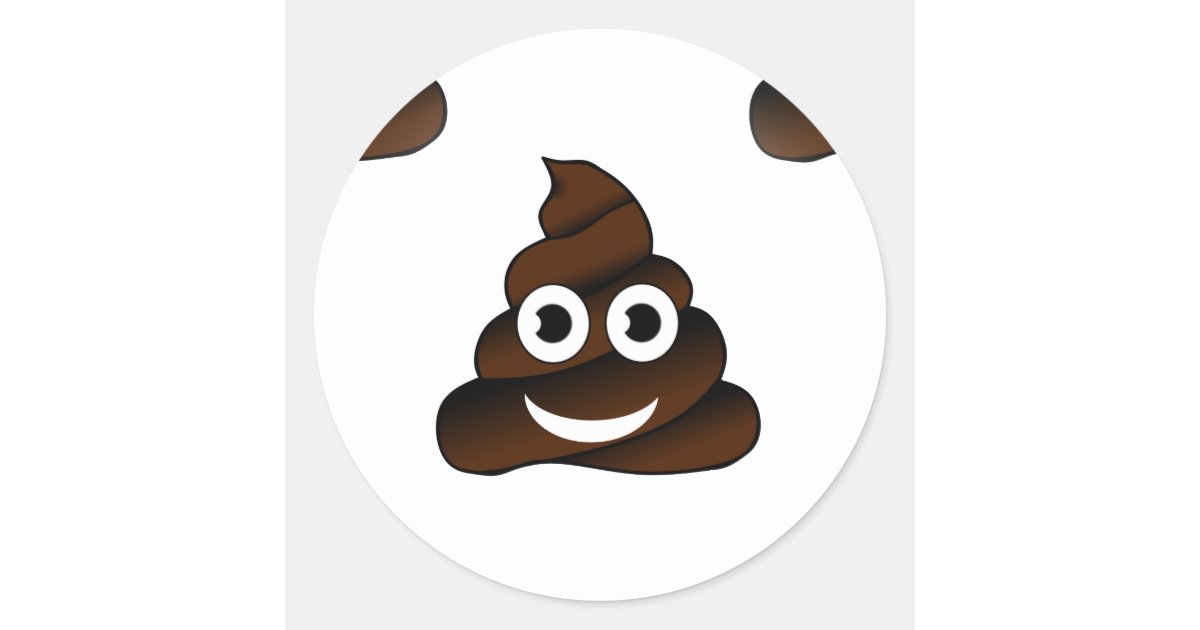funny poop emoji classic round sticker | Zazzle funny poop emoji classic round sticker | Zazzle