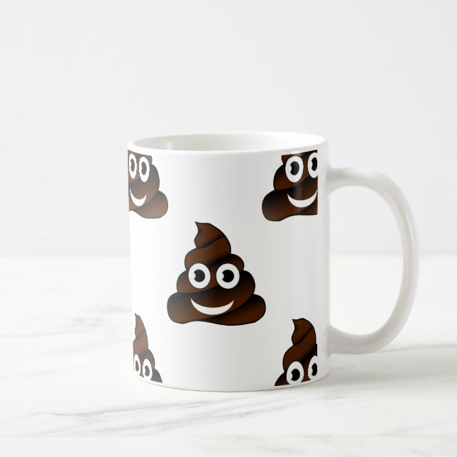 funny poop emoji coffee mug (Right)