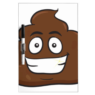 funny poop emoji Dry-Erase board